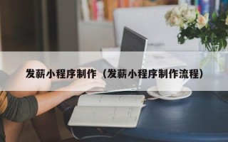 邵东发薪小程序制作（发薪小程序制作流程）